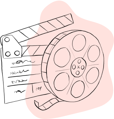 Illustration of Film Reels